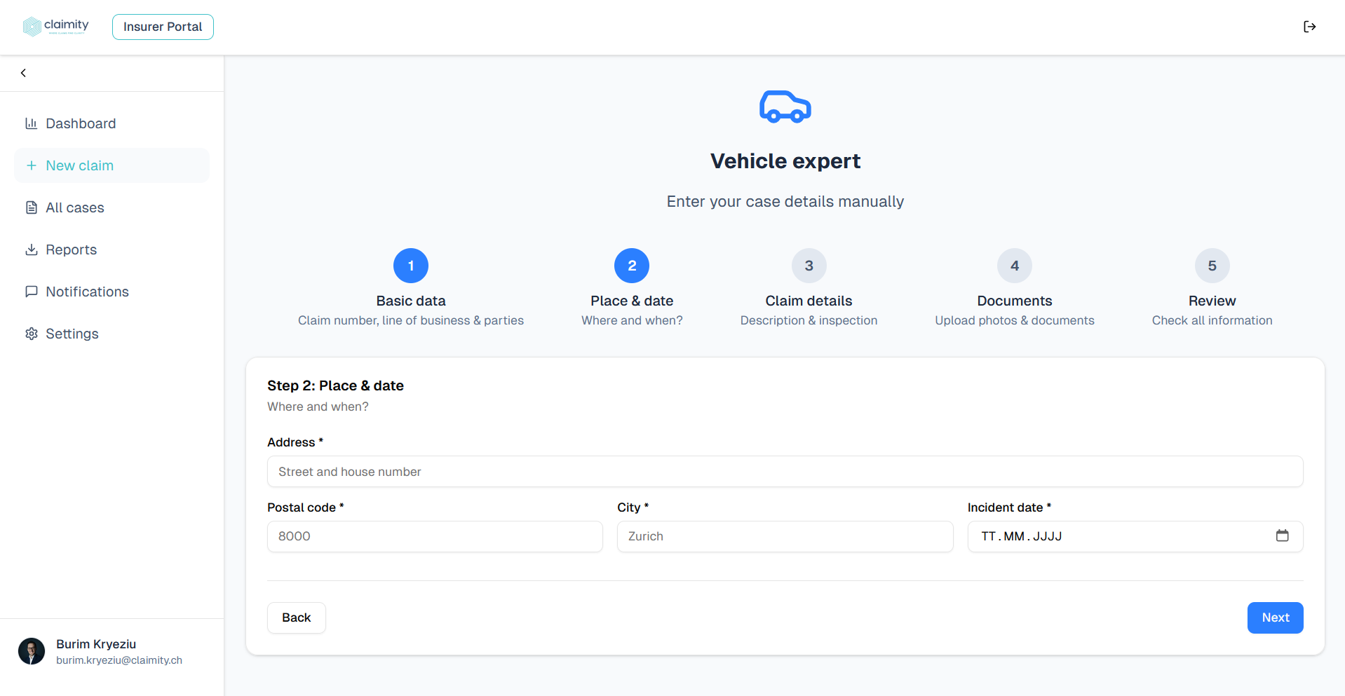 Automatic assignment – new claim